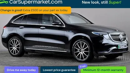 Used Mercedes EQC400 AMG line 300 kW (408 HP) 2022 Black SUV