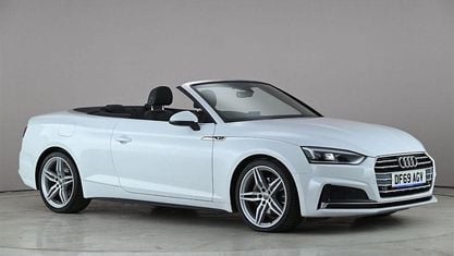 Begagnad Audi A5 Cabriolet S-Line 190 HK (139 kW) 2019 Vit Cab