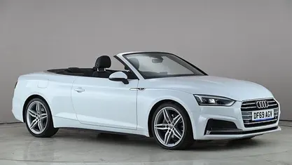 Used Audi A5 Cabriolet S-Line 190 HP (139 kW) 2019 White Cabriolet