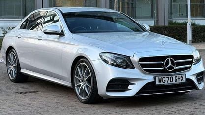Używany Mercedes E200 AMG line 184 KM (135 kW) 2020 Srebrny Sedan/Limuzyna