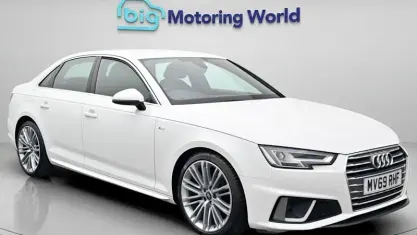 Used Audi A4 S-Line 150 HP (110 kW) 2019 White Sedan
