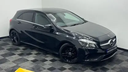 Used Mercedes A160 AMG line 102 HP (75 kW) 2018 Black Hatchback