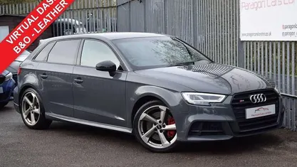 Grey Used 2018 Audi S3 Sportback Black Edition Hatchback | £19,749 (Fair price)