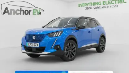 Used Peugeot e-2008 Premium 100 kW (136 HP) 2021 Blue SUV