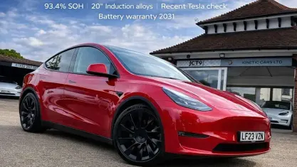 Used Tesla Model Y Long Range AWD 378 kW (514 HP) 2023 Red SUV