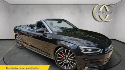 Used Audi A5 Cabriolet S-Line 190 HP (139 kW) 2020 Black Cabriolet