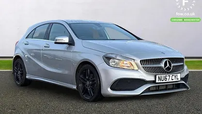 Silver Used 2017 Mercedes A180 AMG line Hatchback | £14,099 (Fair price)
