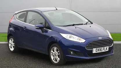 Used Ford Fiesta Zetec 101 HP (74 kW) 2016 Blue Hatchback