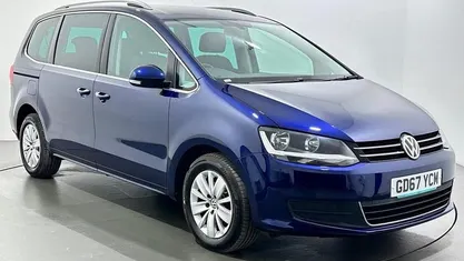 Used VW Sharan SE 150 HP (110 kW) 2017 Blue MPV