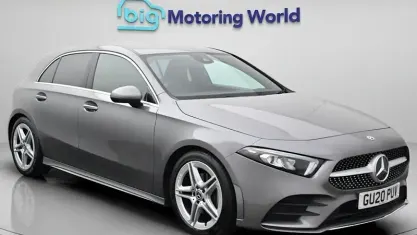 Usado Mercedes A200 AMG line 163 HP (119 kW) 2020 Cinzento Citadino
