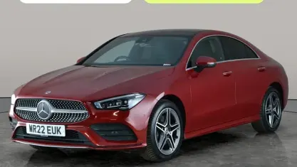 Used Mercedes CLA250e AMG Line Premium Plus 218 HP (160 kW) 2022 Red Coupe