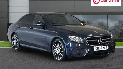 Used Mercedes E400 AMG line 340 HP (250 kW) 2020 Blue Sedan