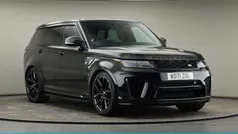 Santorini black Used 2021 Land Rover Range Rover Sport SVR SUV | £49,500 (Fair price)
