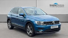 Caribbean blue metallic Used 2019 VW Tiguan Match SUV | £17,650 (Fair price)