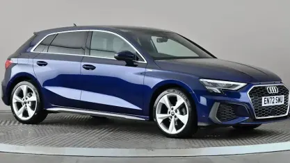 Used Audi A3 Sportback S-Line 110 HP (80 kW) 2023 Blue Hatchback