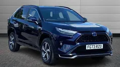 Obsidian blue Used 2023 Toyota RAV4 Hybrid Design SUV | £32,790 (Fair price)