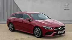 Red Used 2021 Mercedes CLA200 AMG line Estate | £20,890 (Fair price)