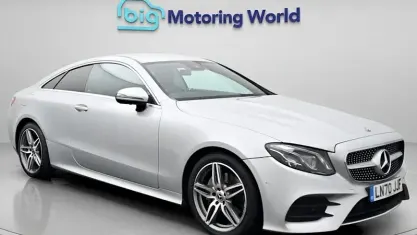 Used Mercedes E220 AMG line 194 HP (142 kW) 2020 Silver Coupe