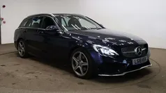 Blue Used 2018 Mercedes C220 AMG line Estate | £11,795 (Fair price)