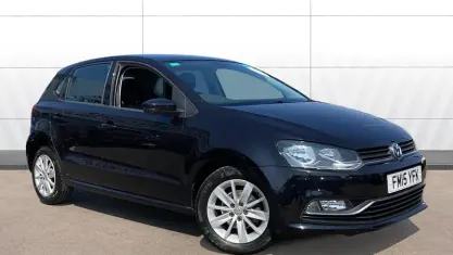 Used VW Polo SE 90 HP (66 kW) 2015 Black Hatchback