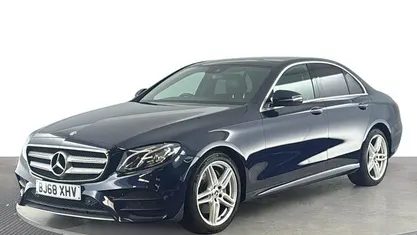 Used Mercedes E220 AMG Line Premium 194 HP (142 kW) 2018 Blue Sedan