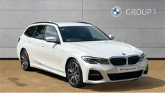 Mineral white Used 2021 BMW 330 M Sport Estate | £27,495 (Fair price)