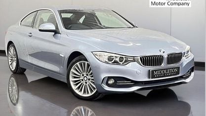 Begagnad BMW 430 Luxury Line 258 HK (189 kW) 2014 Blå Sportkupé