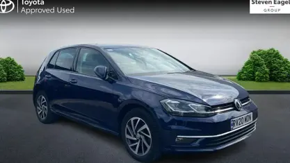 Used VW Golf VII Edition 150 HP (110 kW) 2020 Blue Hatchback