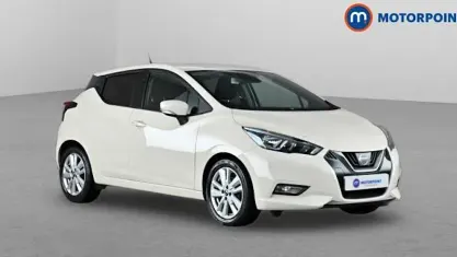 Used Nissan Micra Acenta 101 HP (74 kW) 2019 White Hatchback