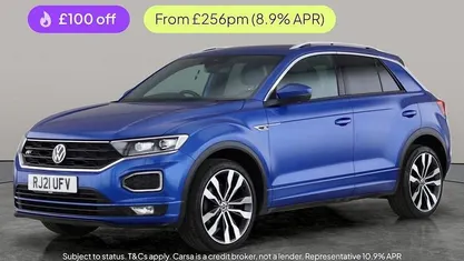 Blue Used 2021 VW T-Roc R-line SUV | £18,419 (Fair price)