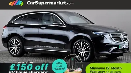 Used Mercedes EQC400 AMG line 300 kW (408 HP) 2022 Black SUV