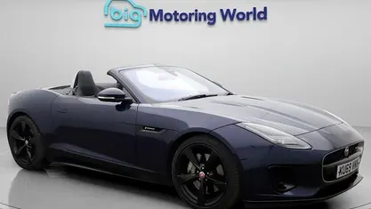 Usado Jaguar F-Type R-Dynamic 300 HP (220 kW) 2019 Azul Cabrios