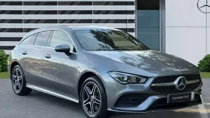 Used Mercedes CLA250e AMG line 218 HP (160 kW) 2021 Grey Coupe