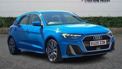 Used Audi A1 Sportback S-Line 116 HP (85 kW) 2020 Blue Hatchback