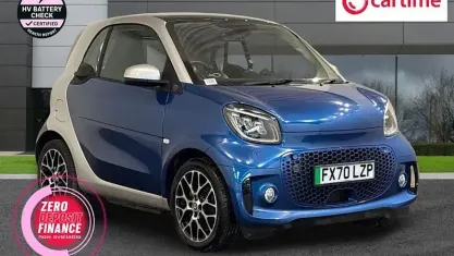 Used Smart ForTwo Electric Drive Prime Exclusive 60 kW (82 HP) 2020 Silver Coupe