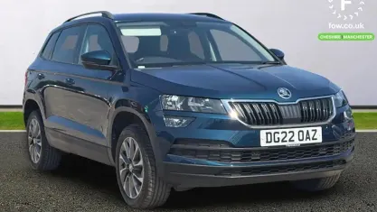 Used Skoda Karoq SE Drive 110 HP (80 kW) 2021 Blue SUV
