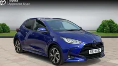 Juniper blue Used 2024 Toyota Yaris Hybrid Design Hatchback | £19,690 (Fair price)