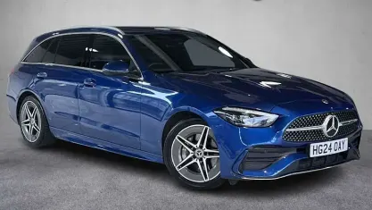 Used Mercedes C220 AMG line 200 HP (147 kW) 2024 Blue Estate