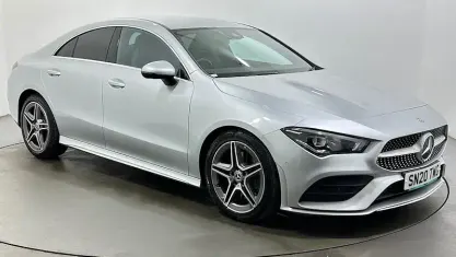Used Mercedes CLA220 AMG line 190 HP (139 kW) 2020 Silver Coupe