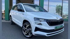 Moon white metallic Used 2024 Skoda Karoq SportLine SUV | £28,249 (Fair price)