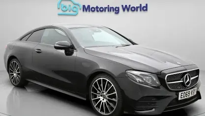 Begagnad Mercedes E350 AMG line 299 HK (219 kW) 2019 Svart Sportkupé
