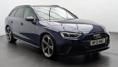 Blue Used 2021 Audi A4 Black Edition Estate | £20,450 (Fair price)