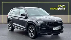 Black magic metallic Used 2021 Skoda Kodiaq SportLine SUV | £23,250 (Fair price)