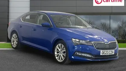 Used Skoda Superb SE L 150 HP (110 kW) 2023 Blue Hatchback