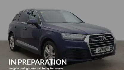 Used Audi Q7 S-Line 286 HP (210 kW) 2019 Blue SUV