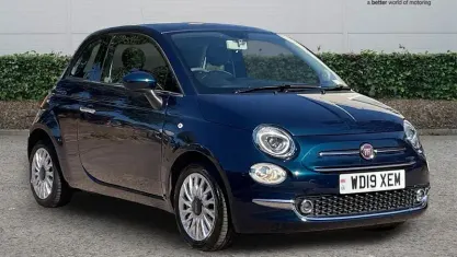 Used Fiat 500 Lounge 69 HP (50 kW) 2019 Blue Hatchback