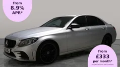 Silver Used 2021 Mercedes C220 AMG line Sedan | £22,250 (Fair price)