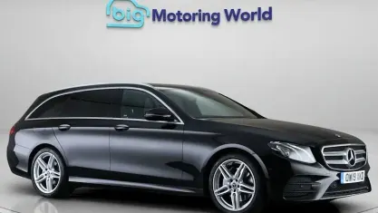 Used Mercedes E220 AMG line 194 HP (142 kW) 2019 Black Estate