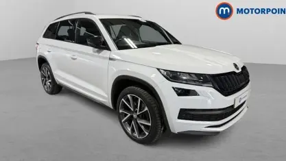 Used Skoda Kodiaq SportLine 150 HP (110 kW) 2021 White SUV