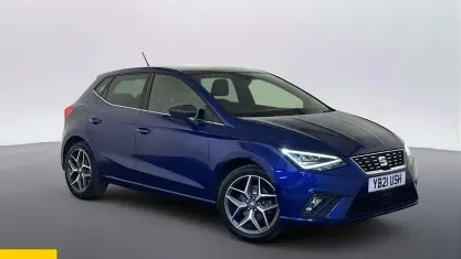 Used Seat Ibiza XCELLENCE 110 HP (80 kW) 2021 Blue Hatchback